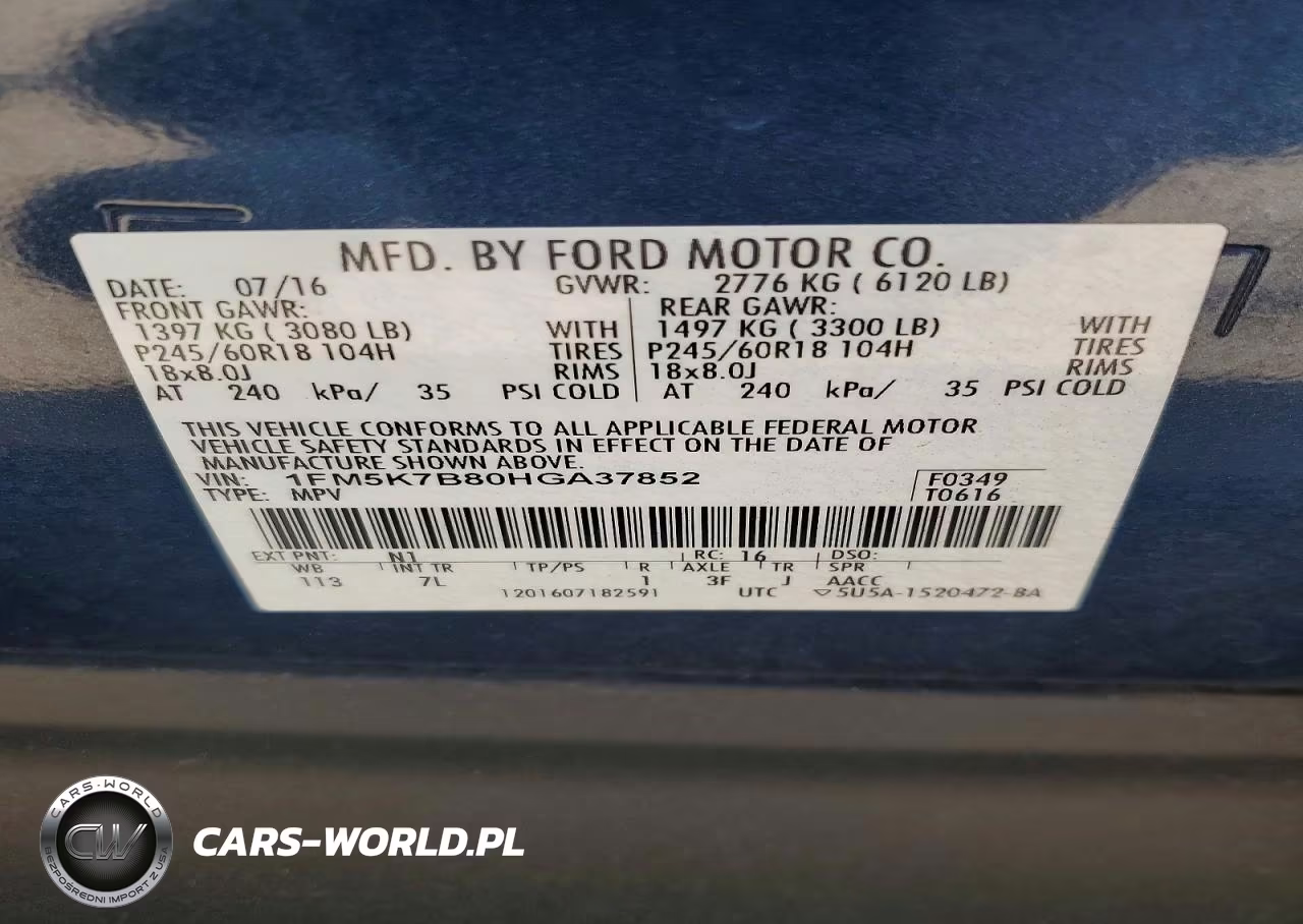 2017 Ford Explorer VIN:1FM5K7B80HGA37852 - 13