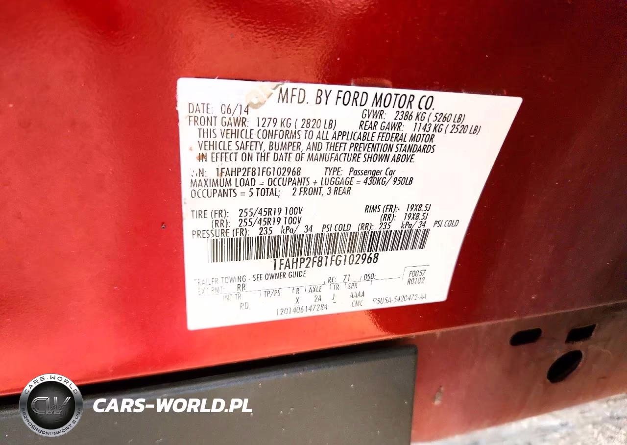 2015 Ford Taurus Limited VIN:1FAHP2F81FG102968 - 13
