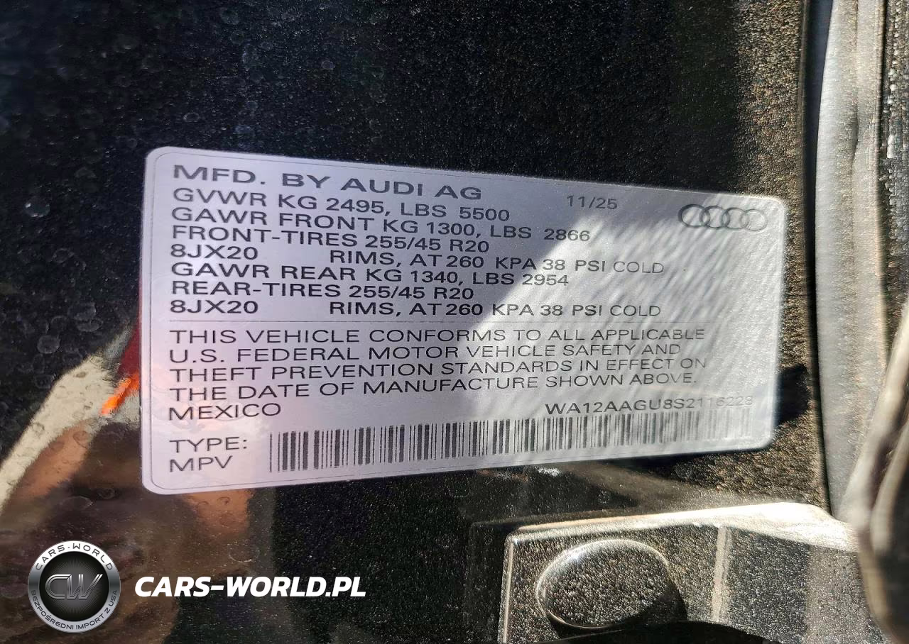 2025 Audi Q5 Premium Plus VIN:WA12AAGU8S2116228 - 13
