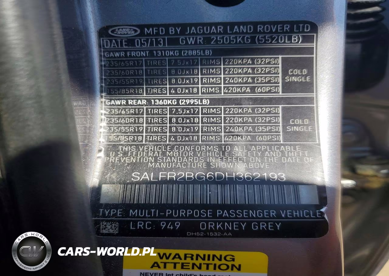 2013 Land Rover Lr2 Hse VIN:SALFR2BG6DH362193 - 13