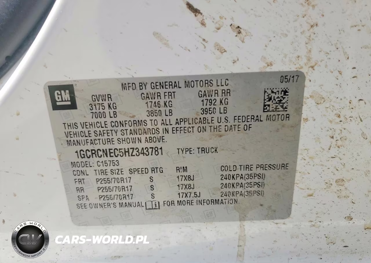 2017 Chevrolet Silverado C1500 VIN:1GCRCNEC5HZ343781 - 12