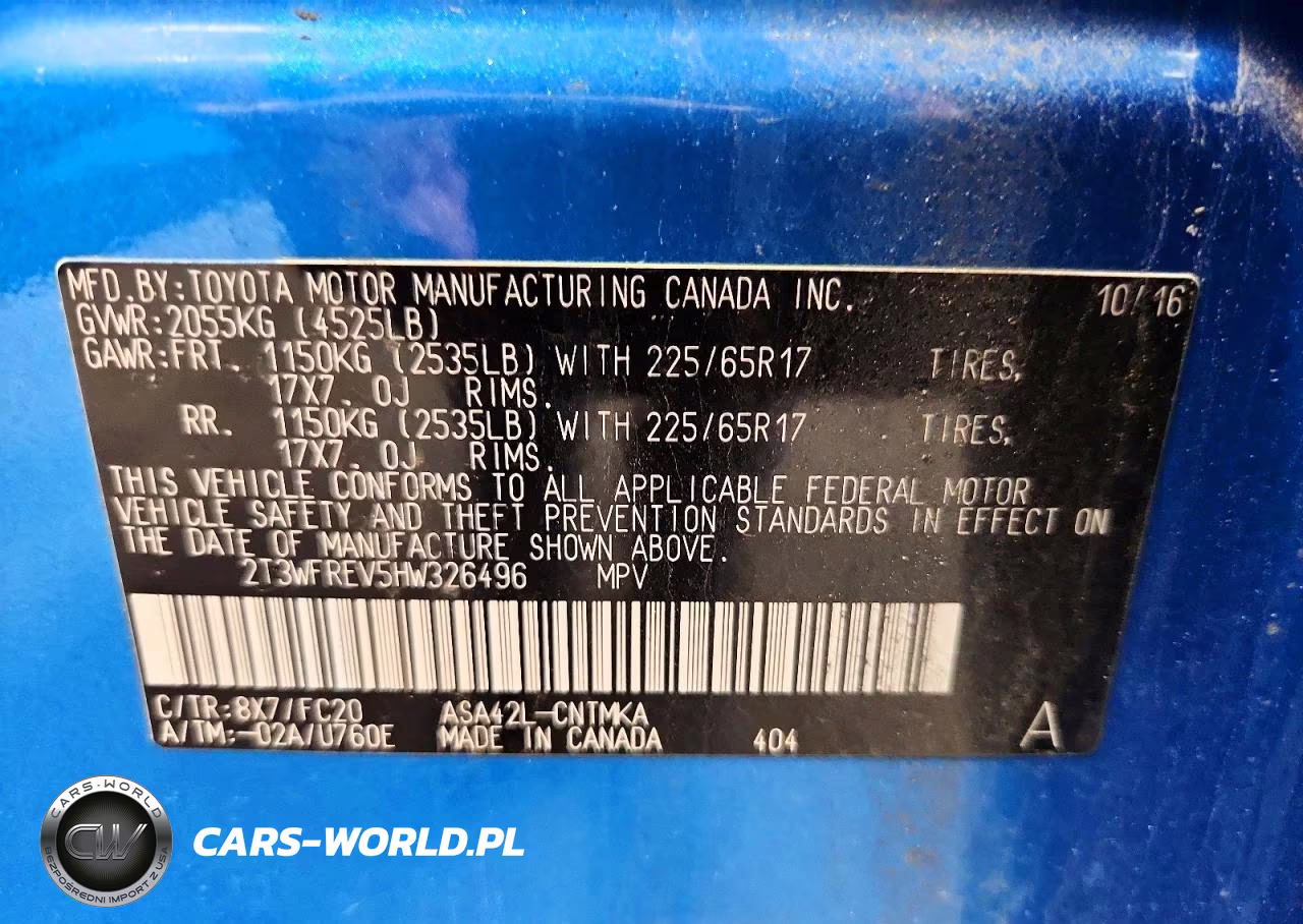 2017 Toyota Rav4 Xle VIN:2T3WFREV5HW326496 - 14