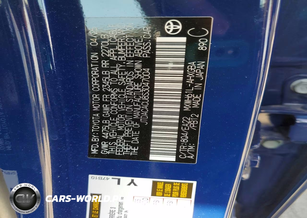 2025 Toyota Prius Plug-In Hybrid Xse VIN:JTDACACU8S3047004 - 12
