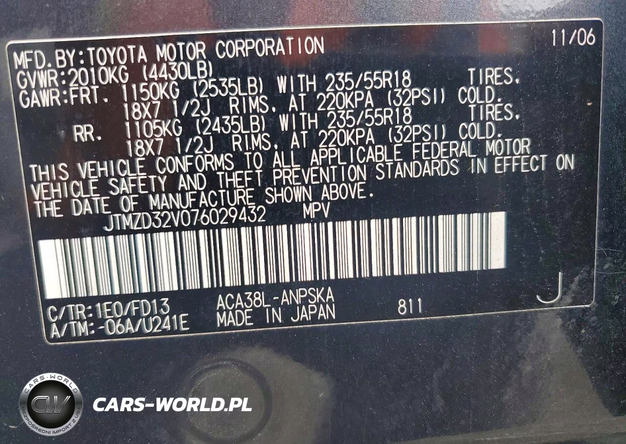 2007 Toyota Rav4 Sport VIN:JTMZD32V076029432 - 13