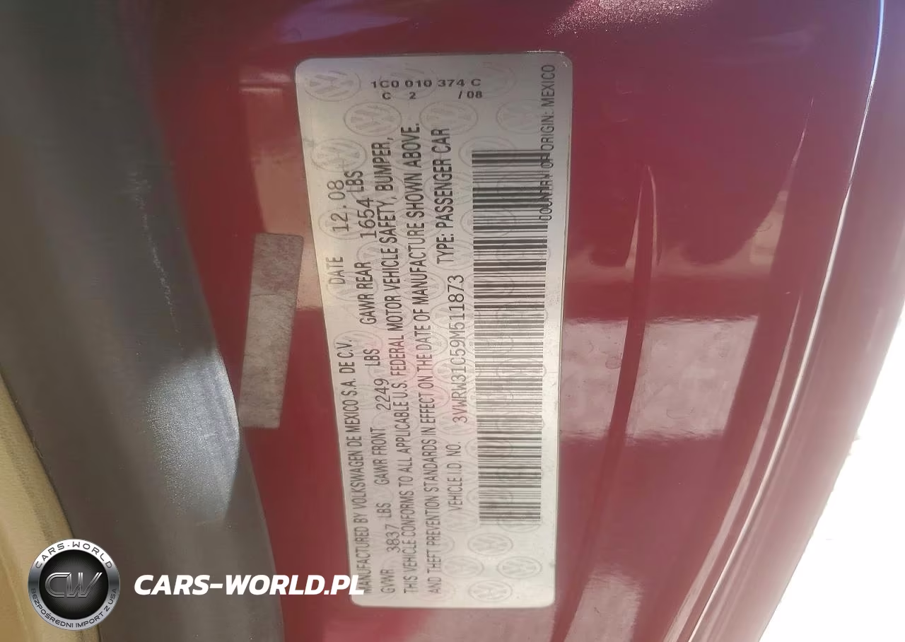 2009 Volkswagen New Beetle S VIN:3VWRW31C59M511873 - 12