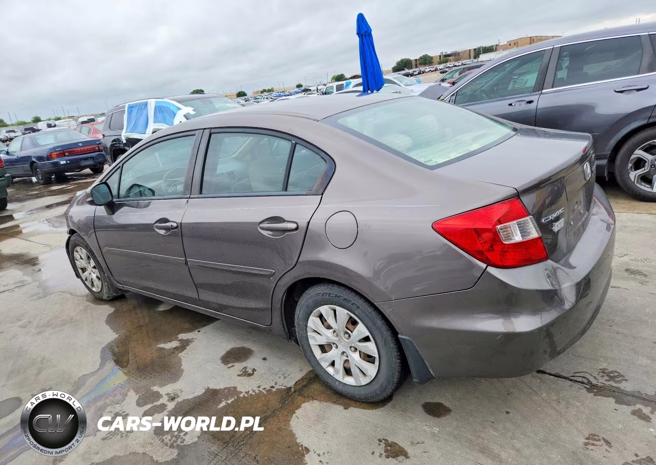 2012 Honda Civic Lx VIN:19XFB2F53CE051202 - 2