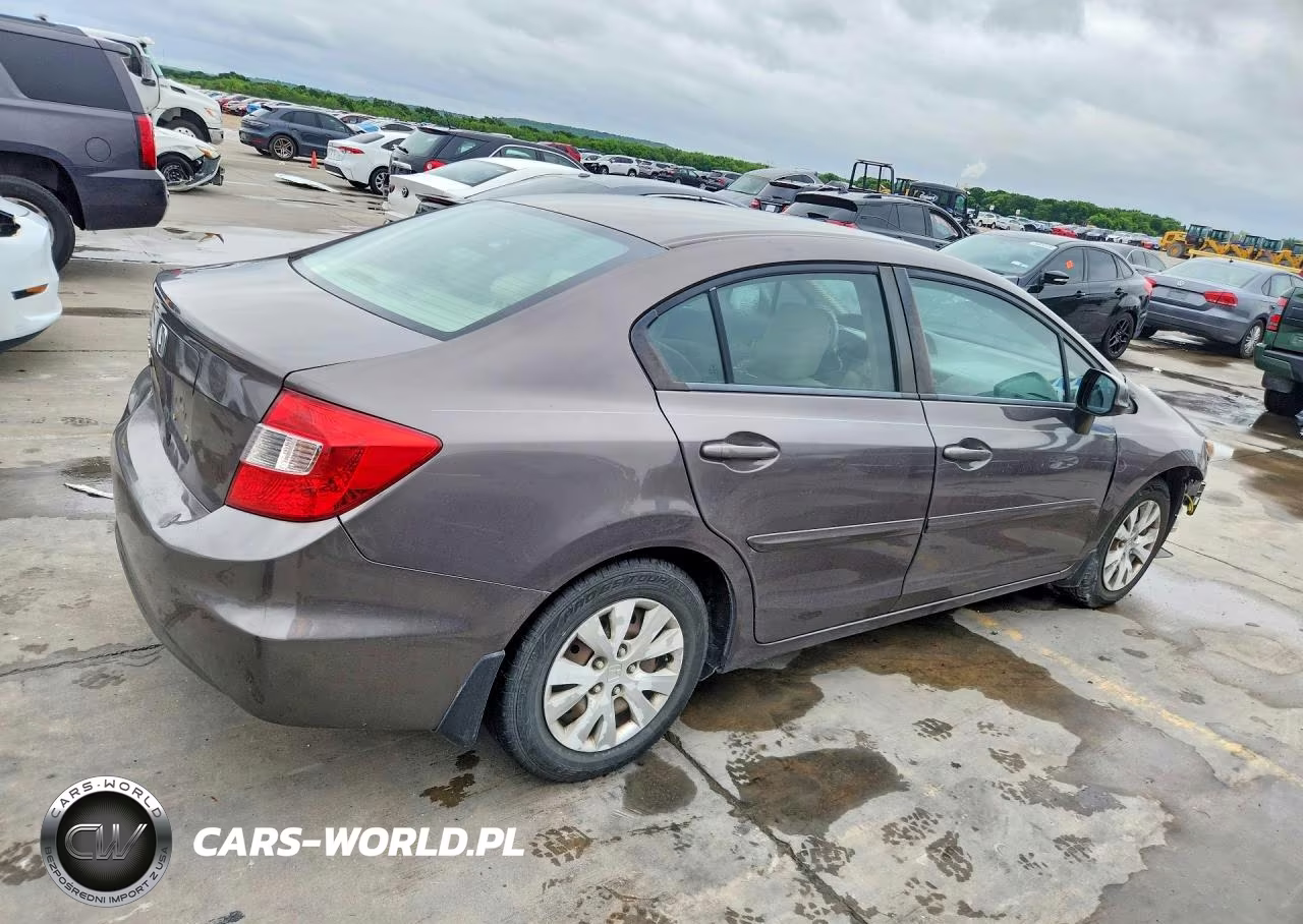 2012 Honda Civic Lx VIN:19XFB2F53CE051202 - 3
