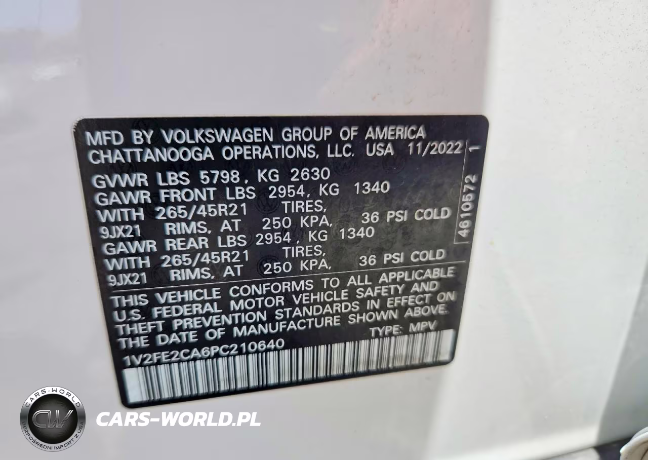 2023 Volkswagen Atlas Cross Sport Sel Premium R-Line VIN:1V2FE2CA6PC210640 - 13