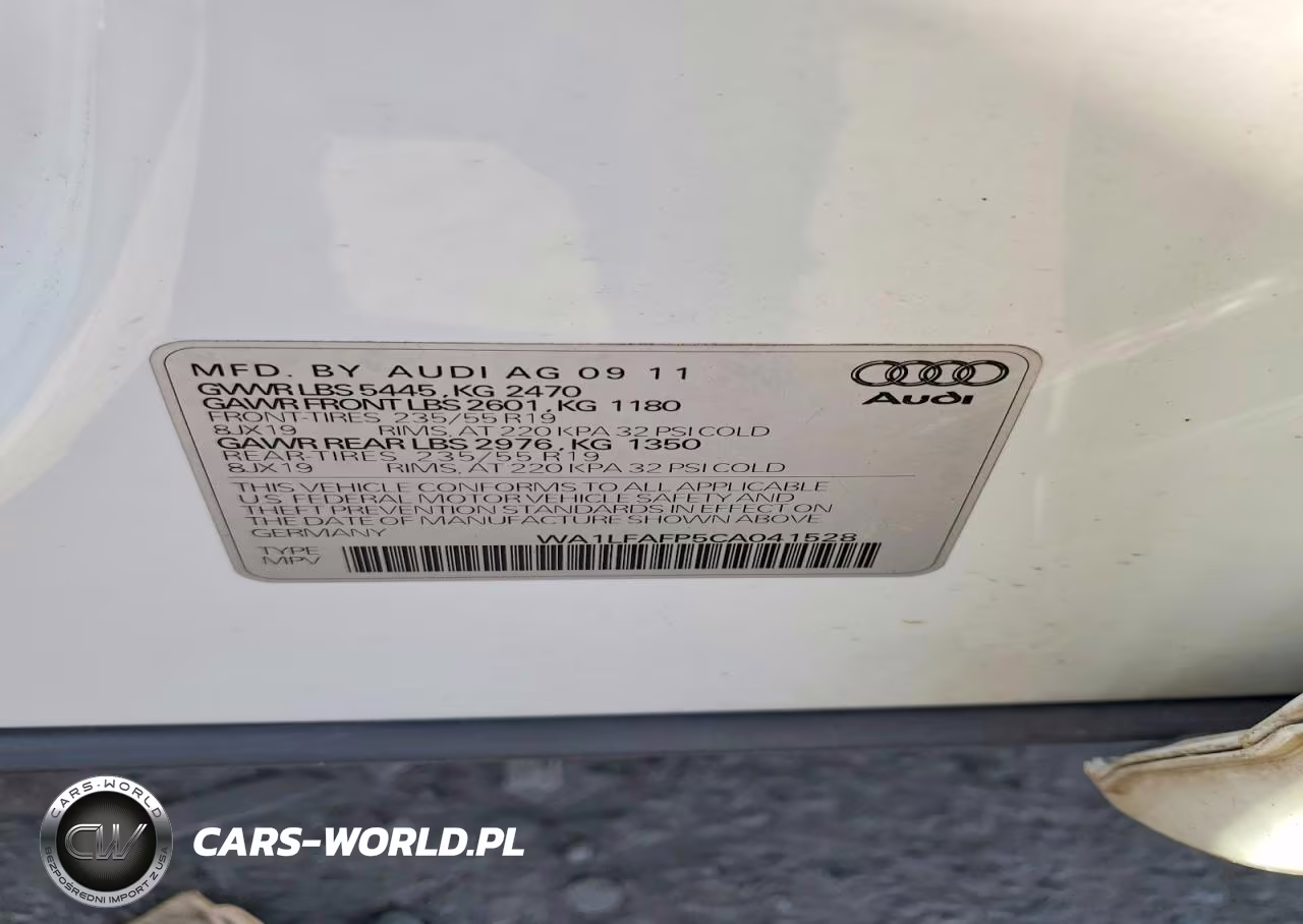 2012 Audi Q5 Premium Plus VIN:WA1LFAFP5CA041528 - 13
