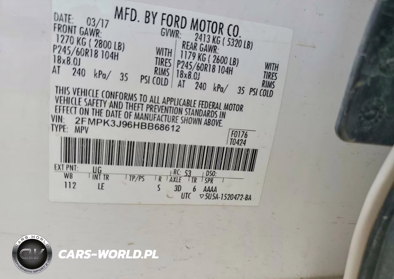 2017 Ford Edge Sel VIN:2FMPK3J96HBB68612 - 13