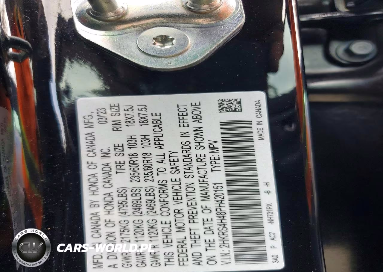 2023 Honda Cr-V Ex VIN:2HKRS4H48PH420151 - 13