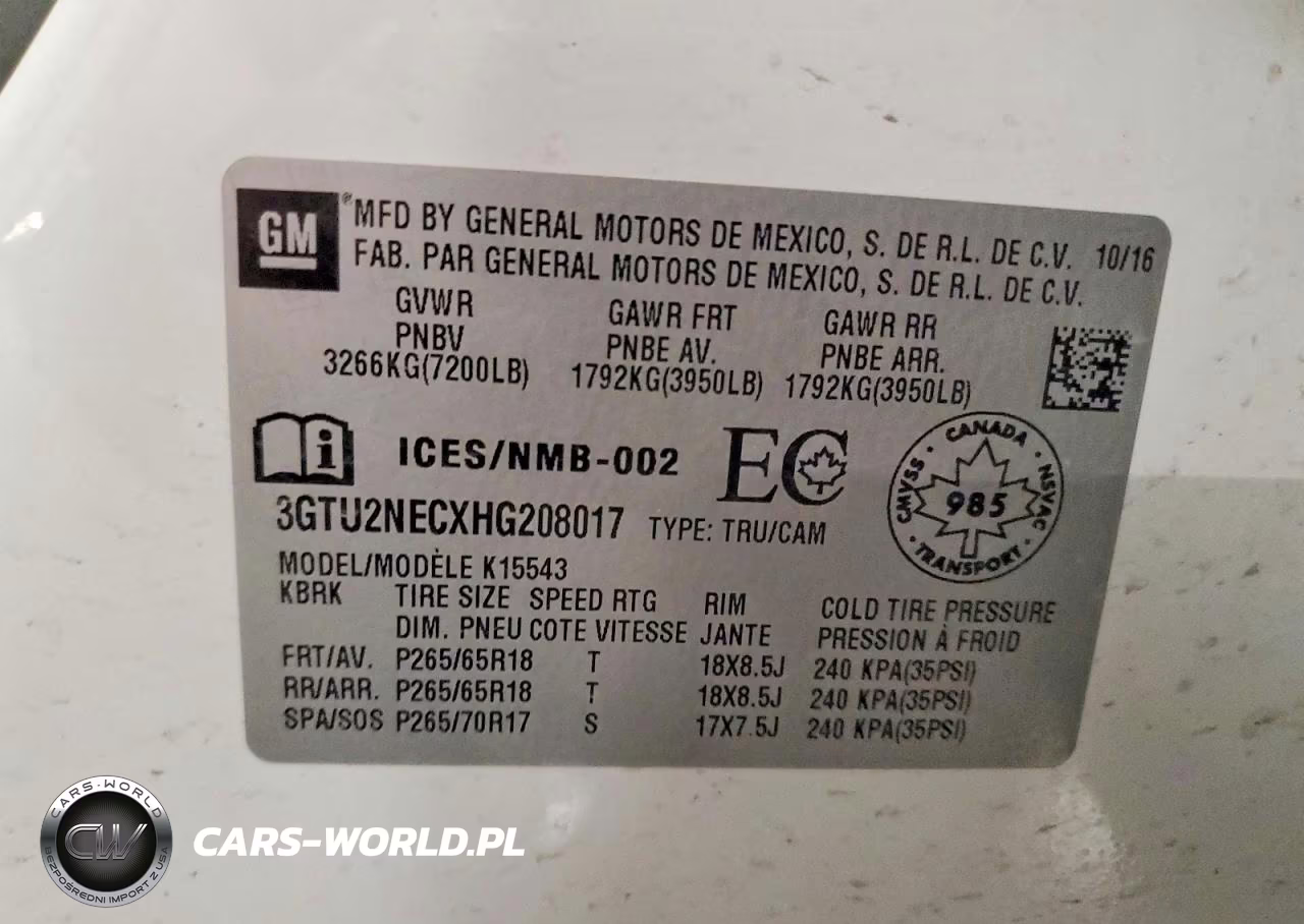 2017 GMC Sierra K1500 Slt VIN:3GTU2NECXHG208017 - 12