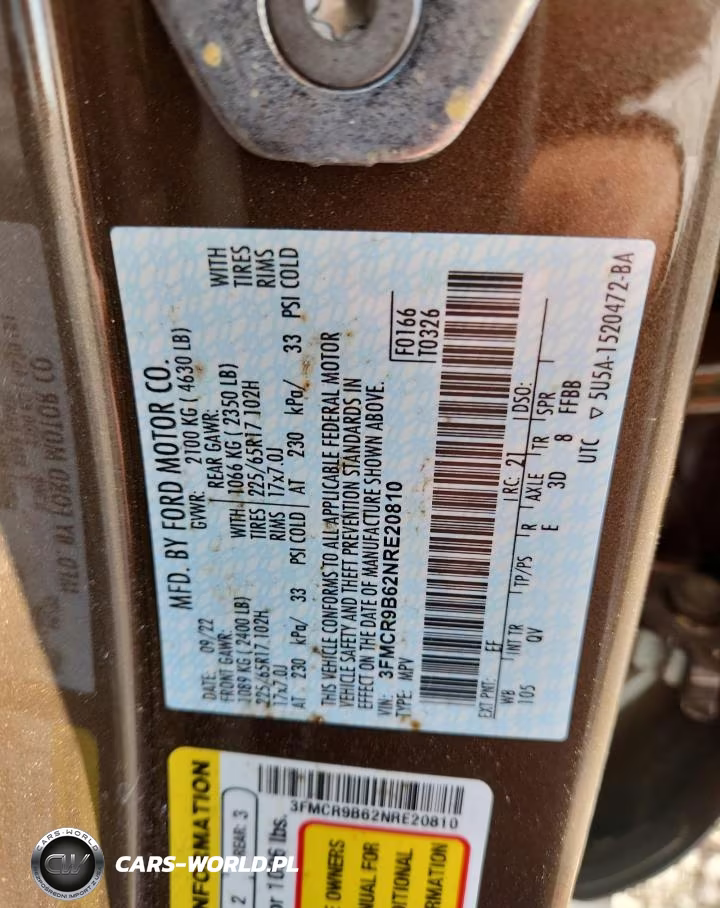 2022 Ford Bronco Sport Big Bend VIN:3FMCR9B62NRE20810 - 13