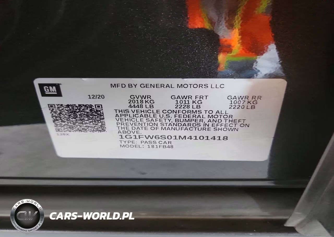 2021 Chevrolet Bolt Ev Lt VIN:1G1FW6S01M4101418 - 12
