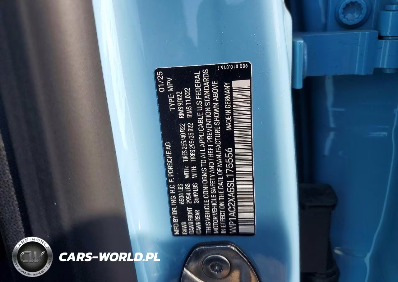 2025 Porsche Macan Turbo VIN:WP1AC2XA5SL175556 - 14