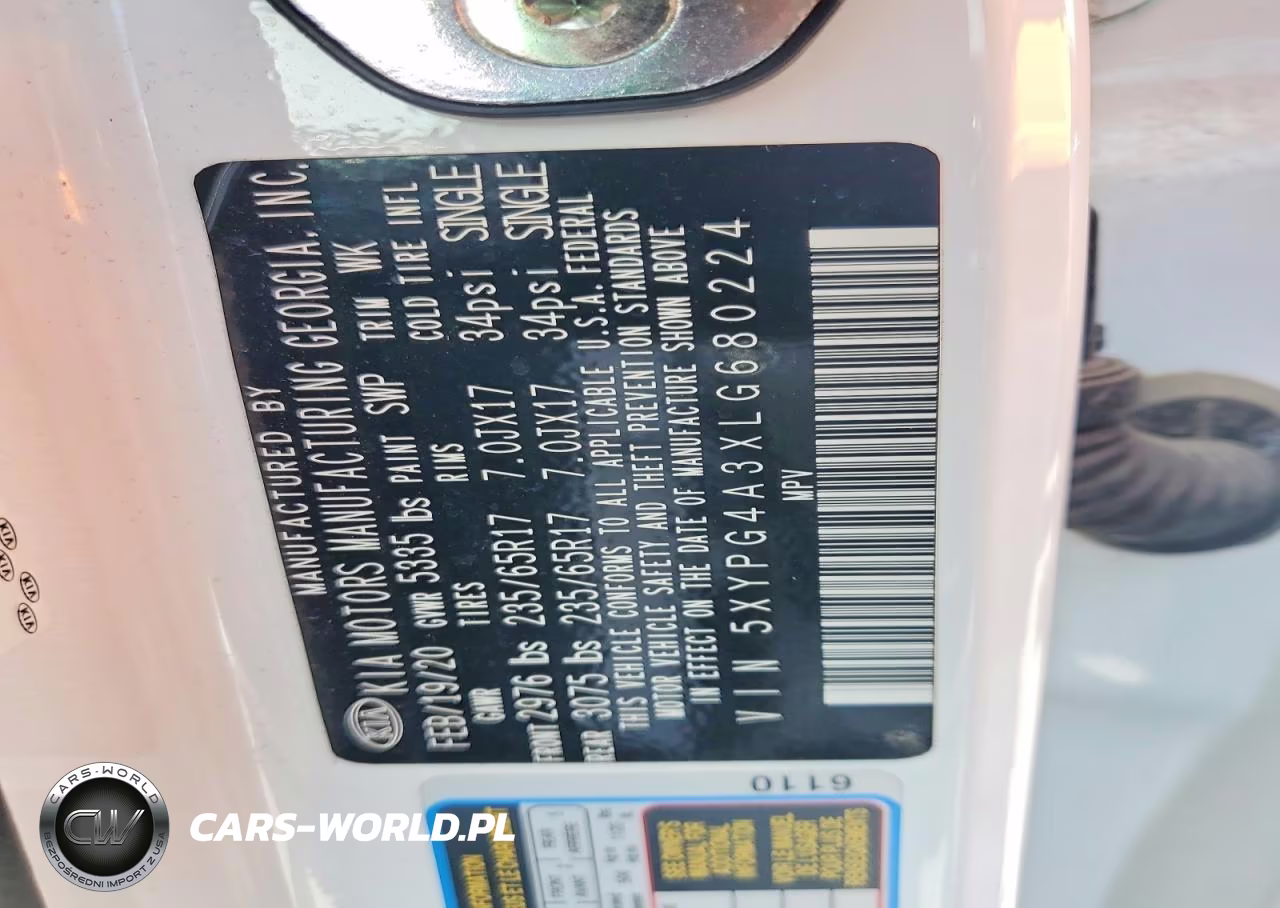 2020 Kia Sorento Lx VIN:5XYPG4A3XLG680224 - 14