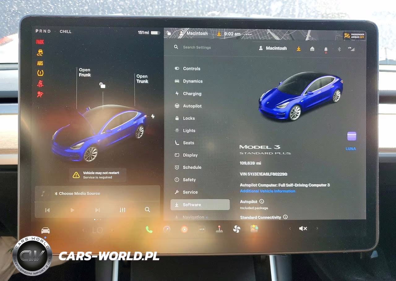 2020 Tesla Model 3 VIN:5YJ3E1EA6LF802290 - 9
