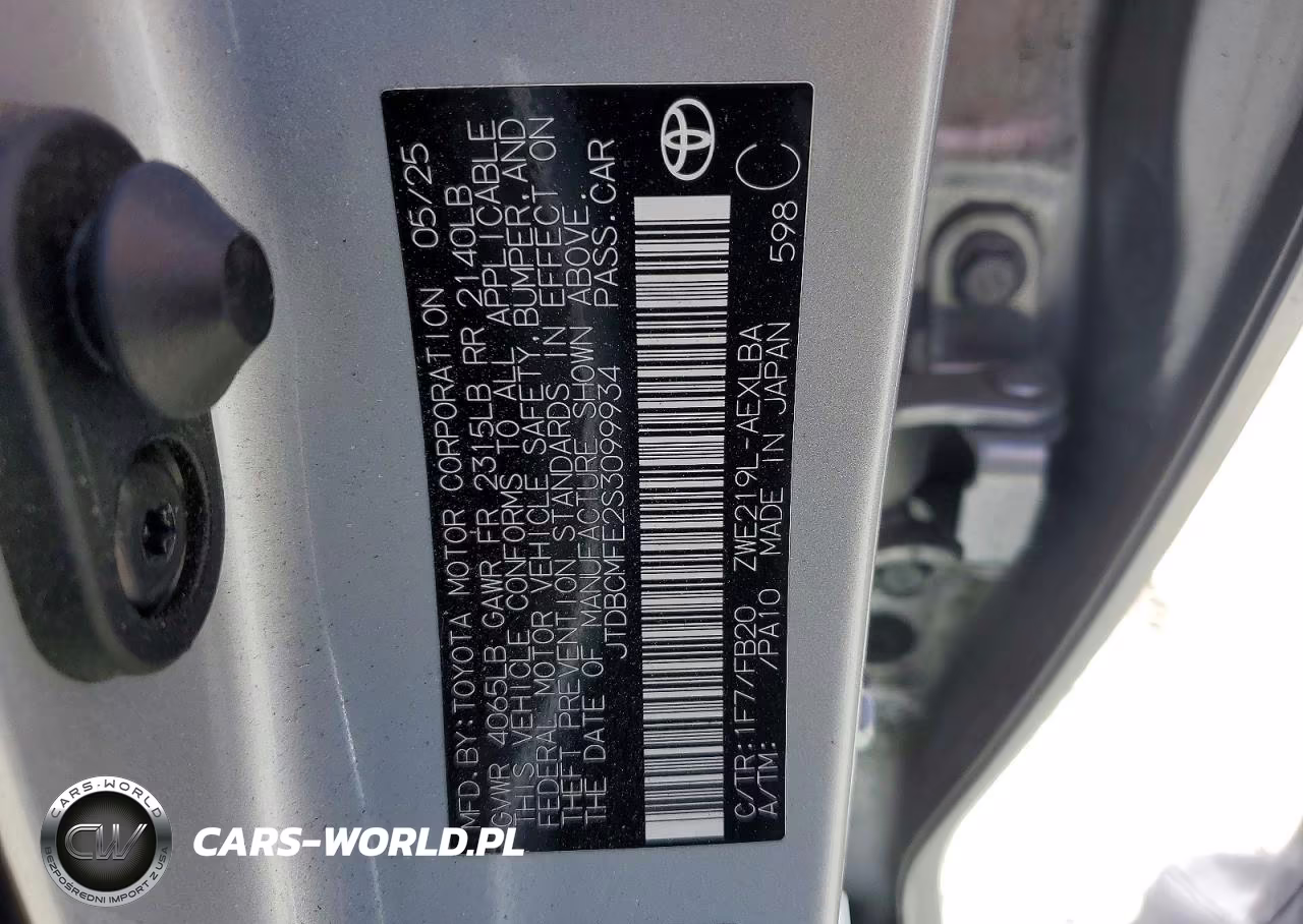 2025 Toyota Corolla Hybrid Le VIN:JTDBCMFE2S3099934 - 12