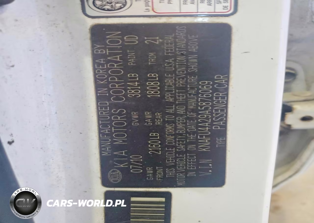 2010 Kia Forte Ex VIN:KNAFU4A29A5876069 - 12