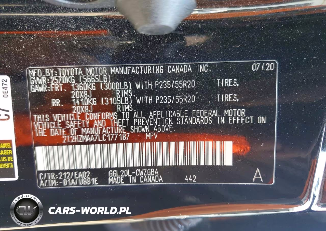 2020 Lexus Rx 350 VIN:2T2HZMAA7LC177187 - 13