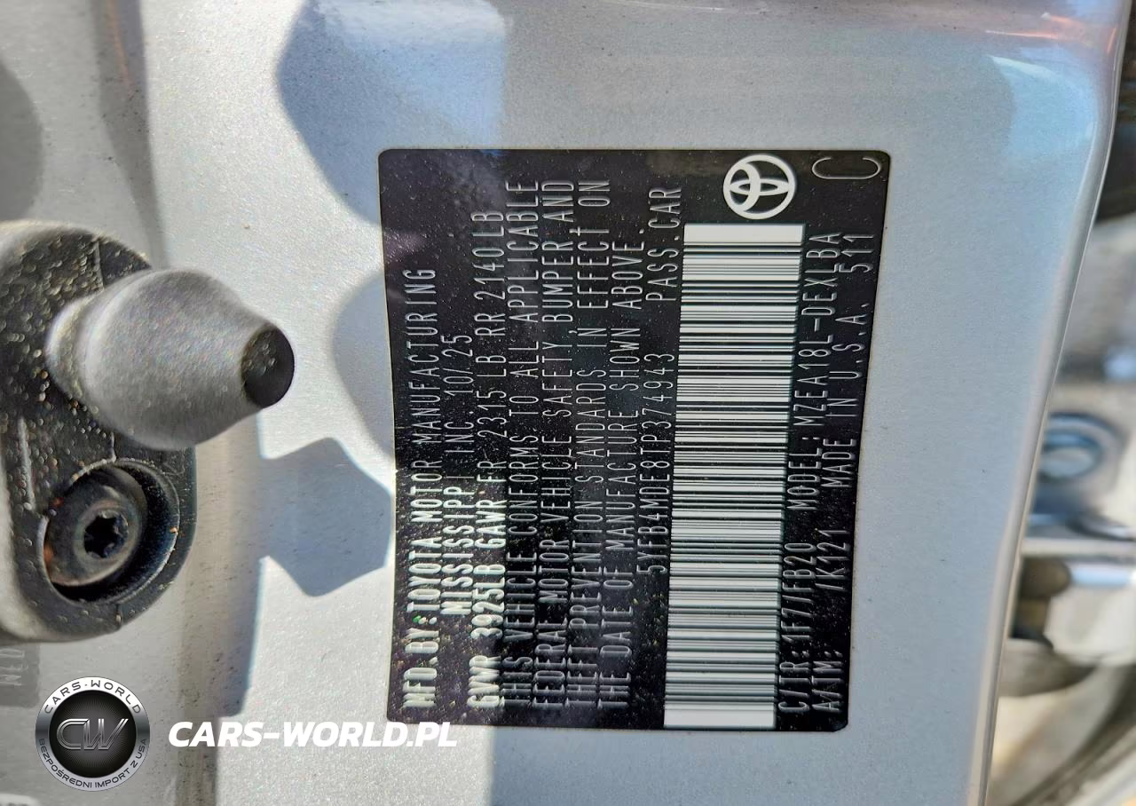 2026 Toyota Corolla Le VIN:5YFB4MDE8TP374943 - 12
