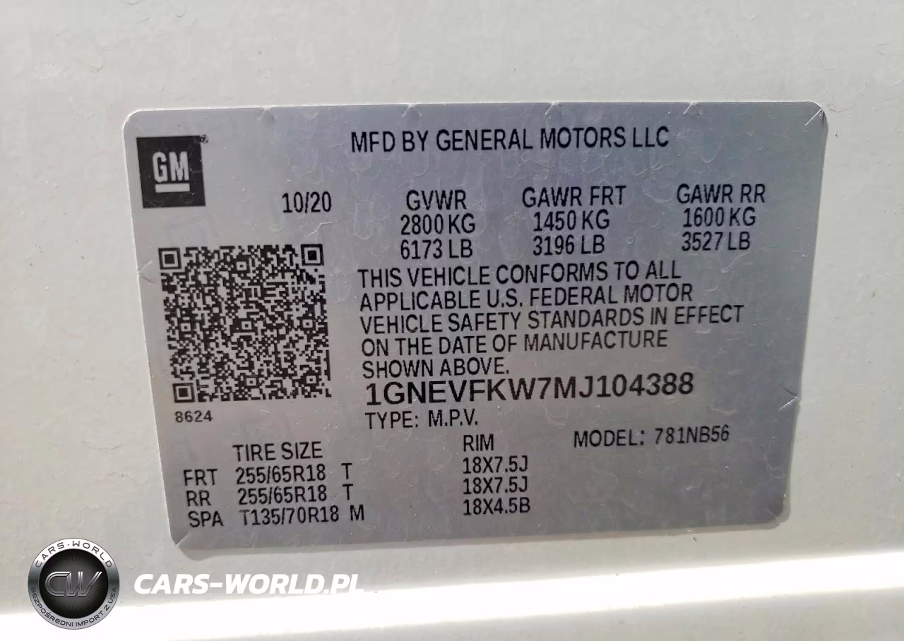 2021 Chevrolet Traverse Ls VIN:1GNEVFKW7MJ104388 - 13
