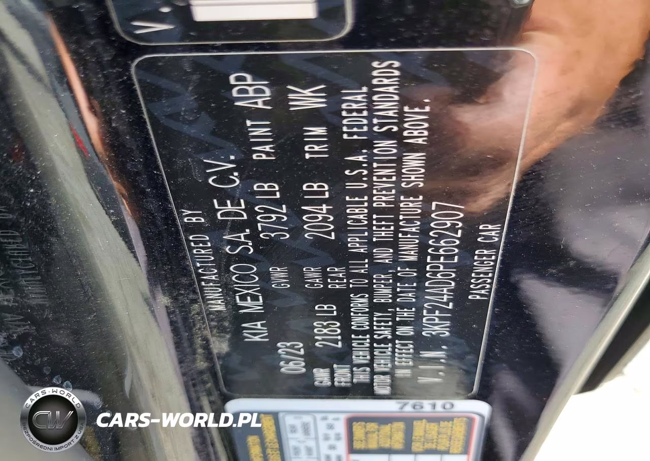 2023 Kia Forte Lxs VIN:3KPF24AD6PE662907 - 12