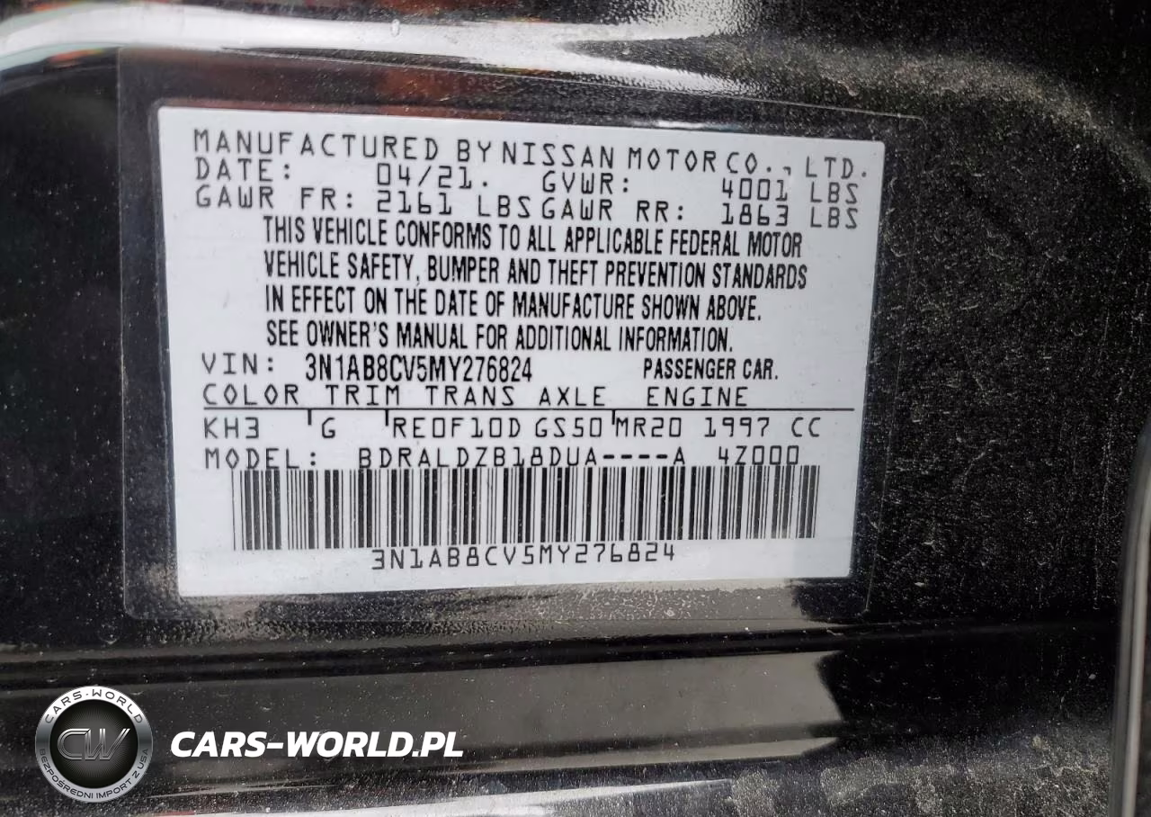 2021 Nissan Sentra Sv VIN:3N1AB8CV5MY276824 - 12