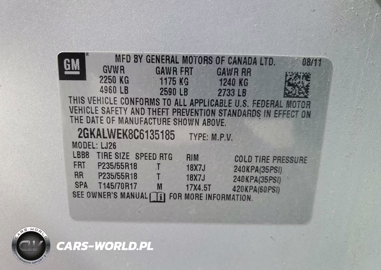 2012 GMC Terrain Slt VIN:2GKALWEK8C6135185 - 12