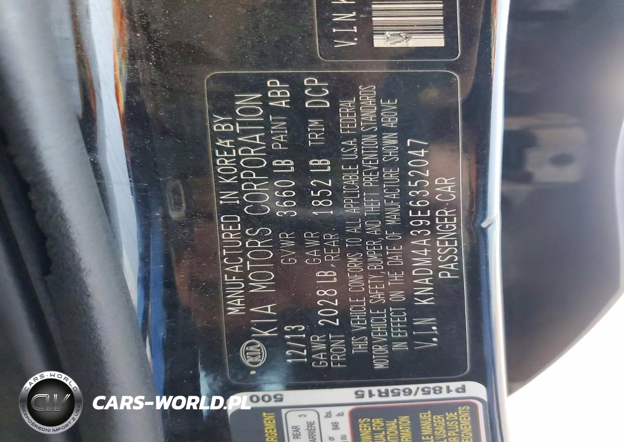 2014 Kia Rio Lx VIN:KNADM4A39E6352047 - 12
