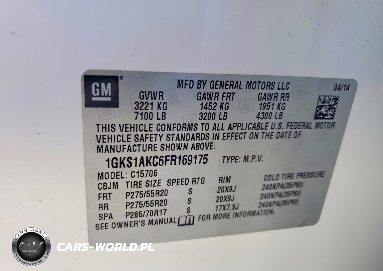 2015 GMC Yukon Sle VIN:1GKS1AKC6FR169175 - 13