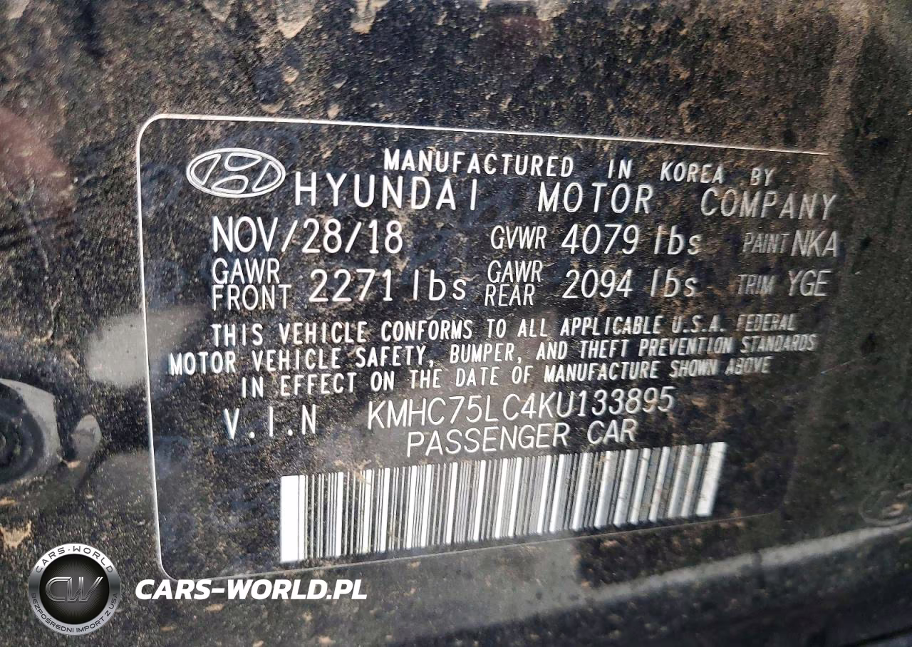 2019 Hyundai Ioniq Sel VIN:KMHC75LC4KU133895 - 12