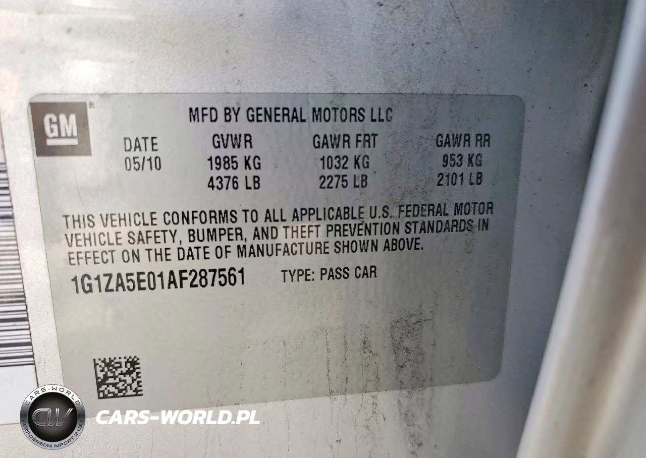2010 Chevrolet Malibu Ls VIN:1G1ZA5E01AF287561 - 13