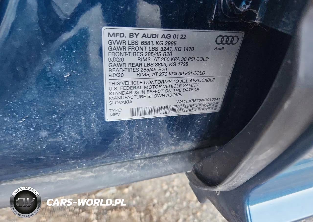 2022 Audi Q7 Premium Plus VIN:WA1LXBF73ND010041 - 14