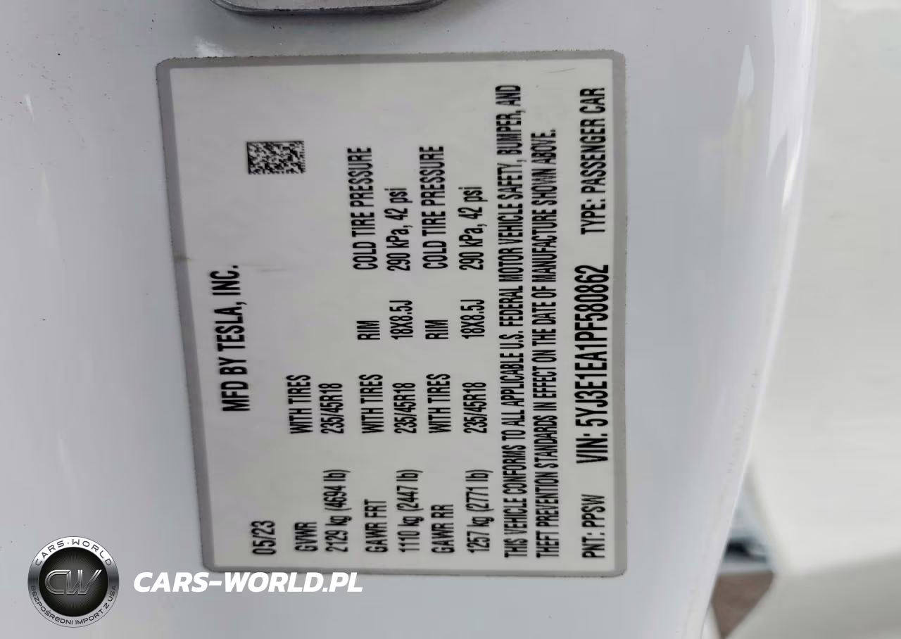 2023 Tesla Model 3 VIN:5YJ3E1EA1PF580862 - 13