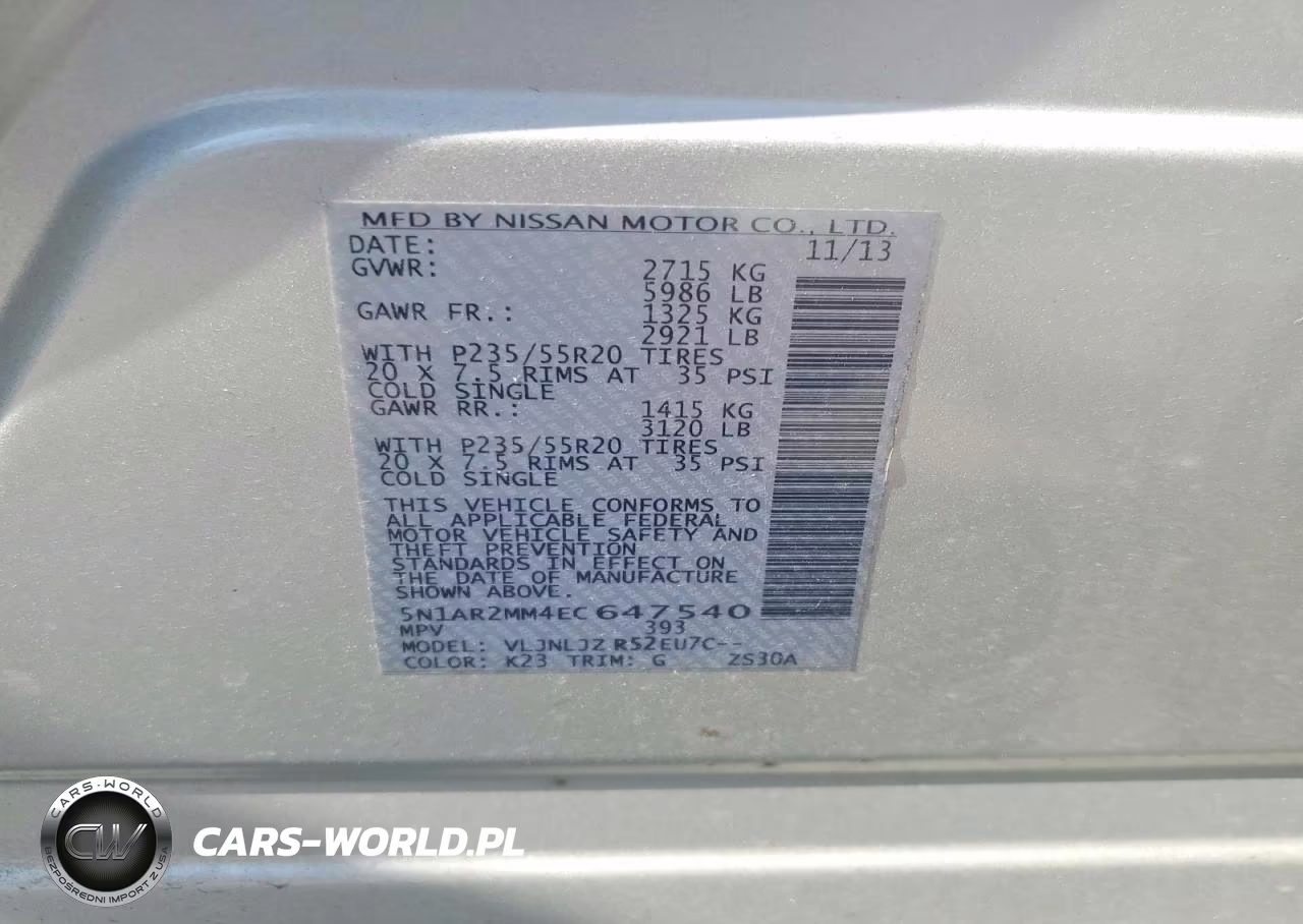 2014 Nissan Pathfinder S VIN:5N1AR2MM4EC647540 - 13