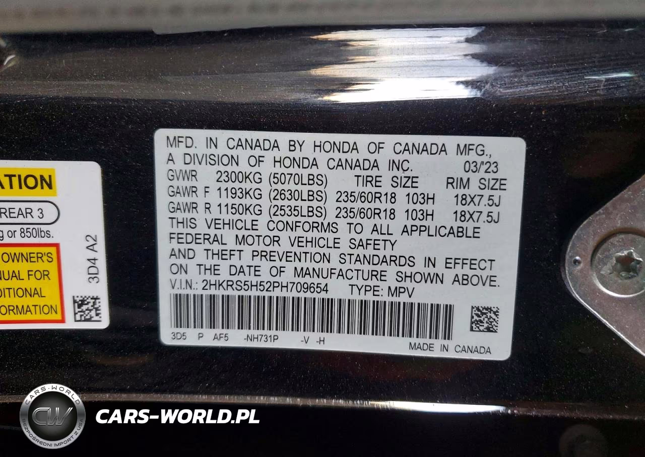 2023 Honda Cr-V Sport VIN:2HKRS5H52PH709654 - 12