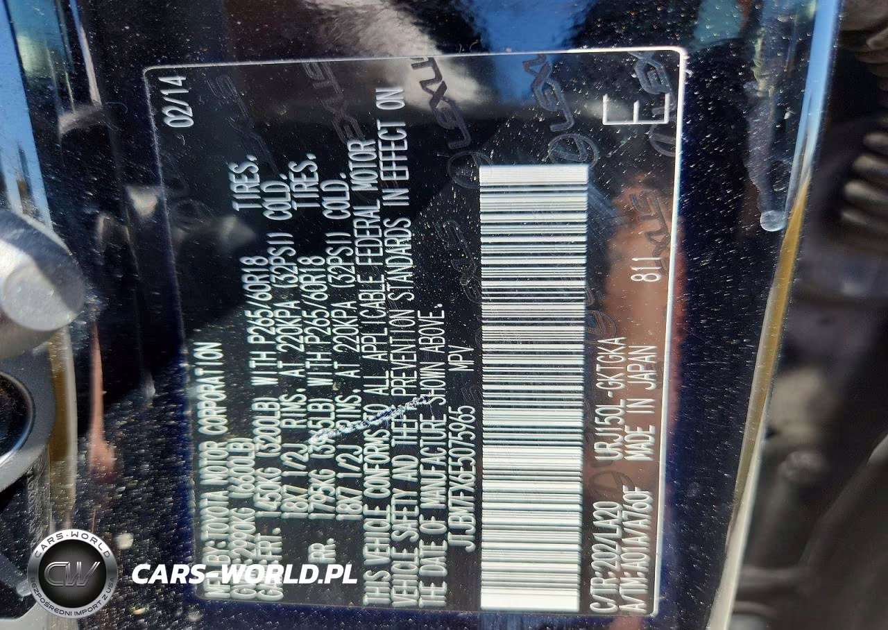2014 Lexus Gx 460 VIN:JTJBM7FX6E5075965 - 13