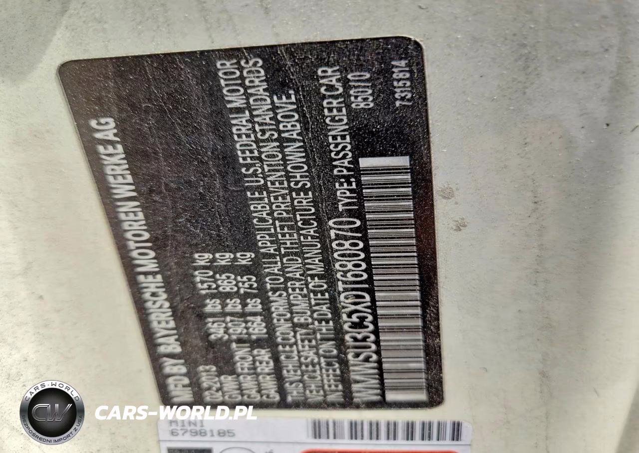 2013 Mini Cooper VIN:WMWSU3C5XDT680870 - 12