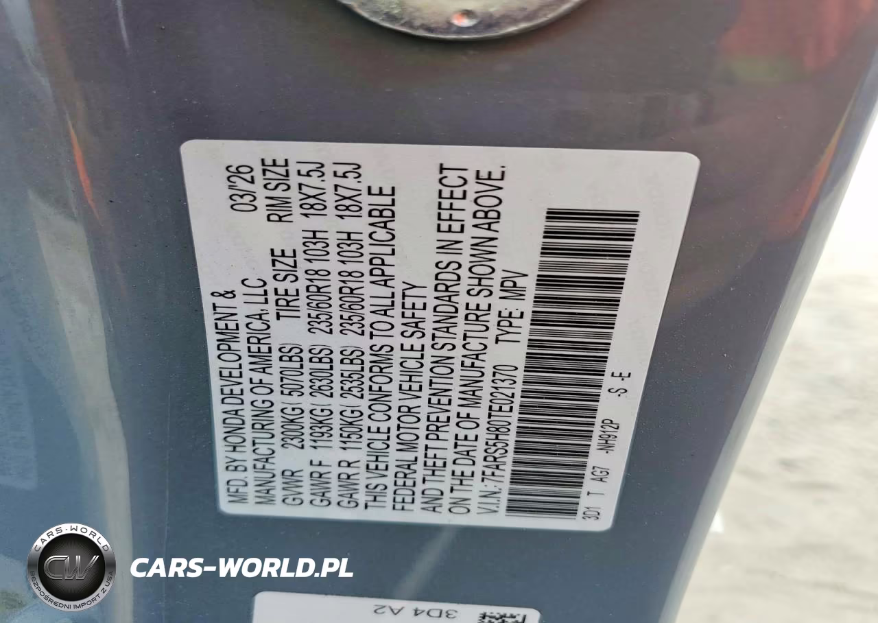 2026 Honda Cr-V Sport-L VIN:7FARS5H80TE021370 - 13
