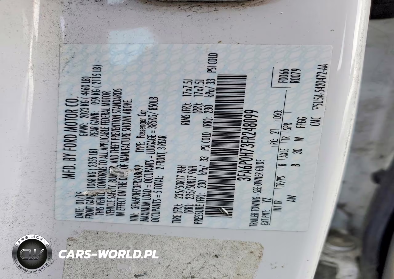 2015 Ford Fusion Se VIN:3FA6P0H73FR248099 - 13