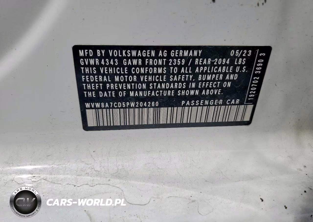 2023 Volkswagen Gti 40Th Anniversary VIN:WVW8A7CD5PW204260 - 13