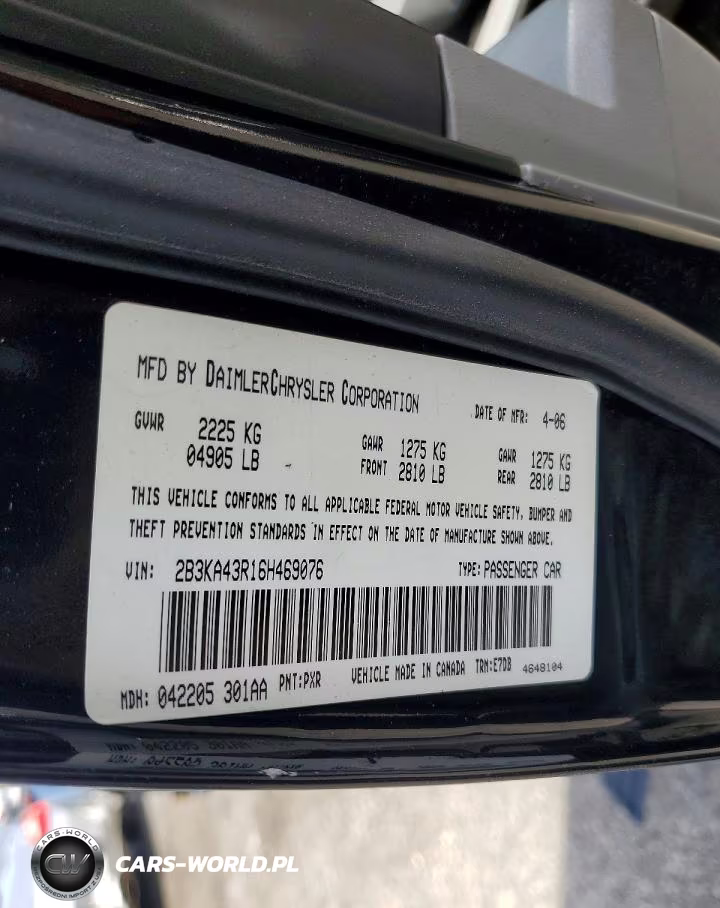 2006 Dodge Charger Se VIN:2B3KA43R16H469076 - 12