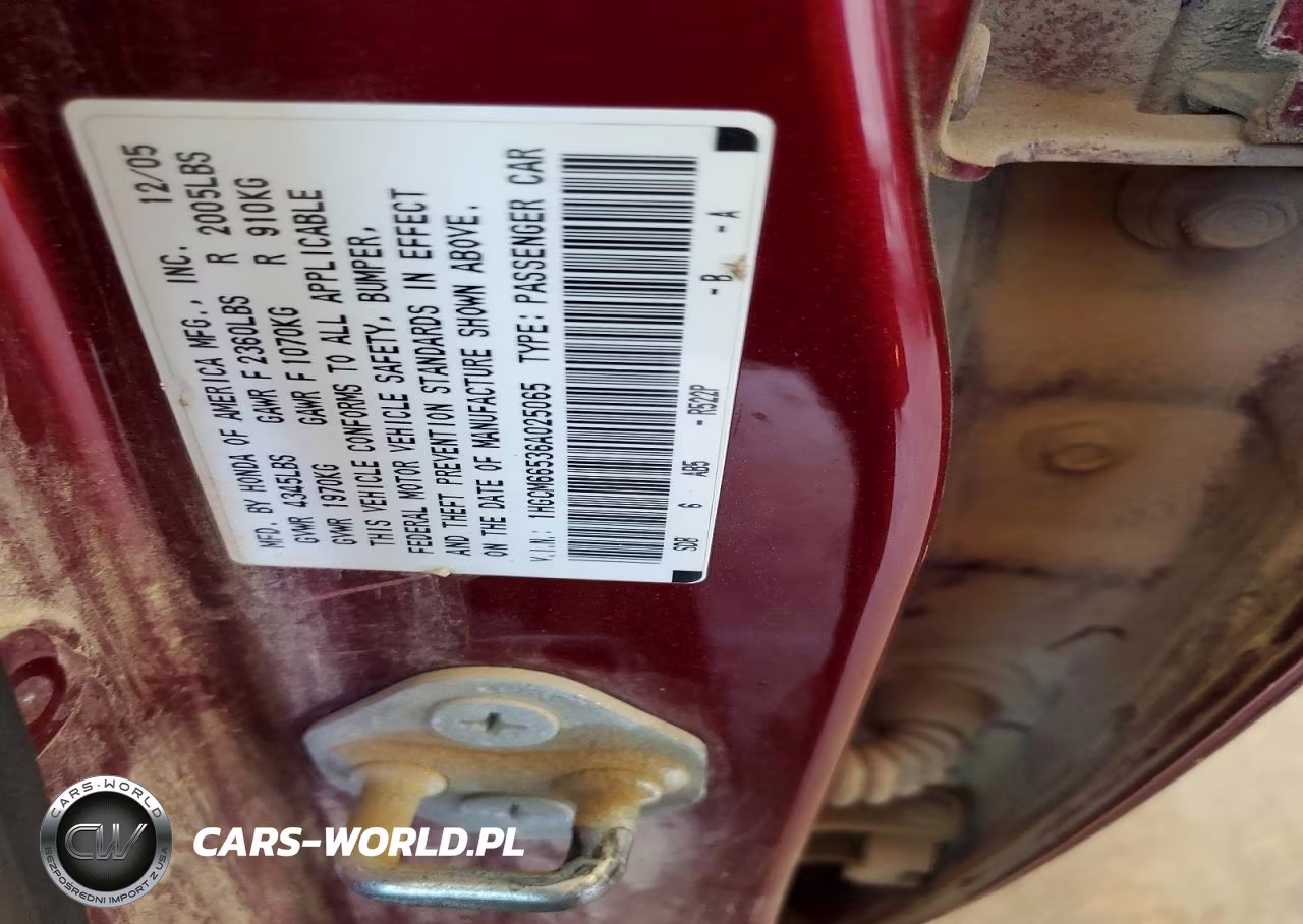 2006 Honda Accord Ex VIN:1HGCM66536A025065 - 12