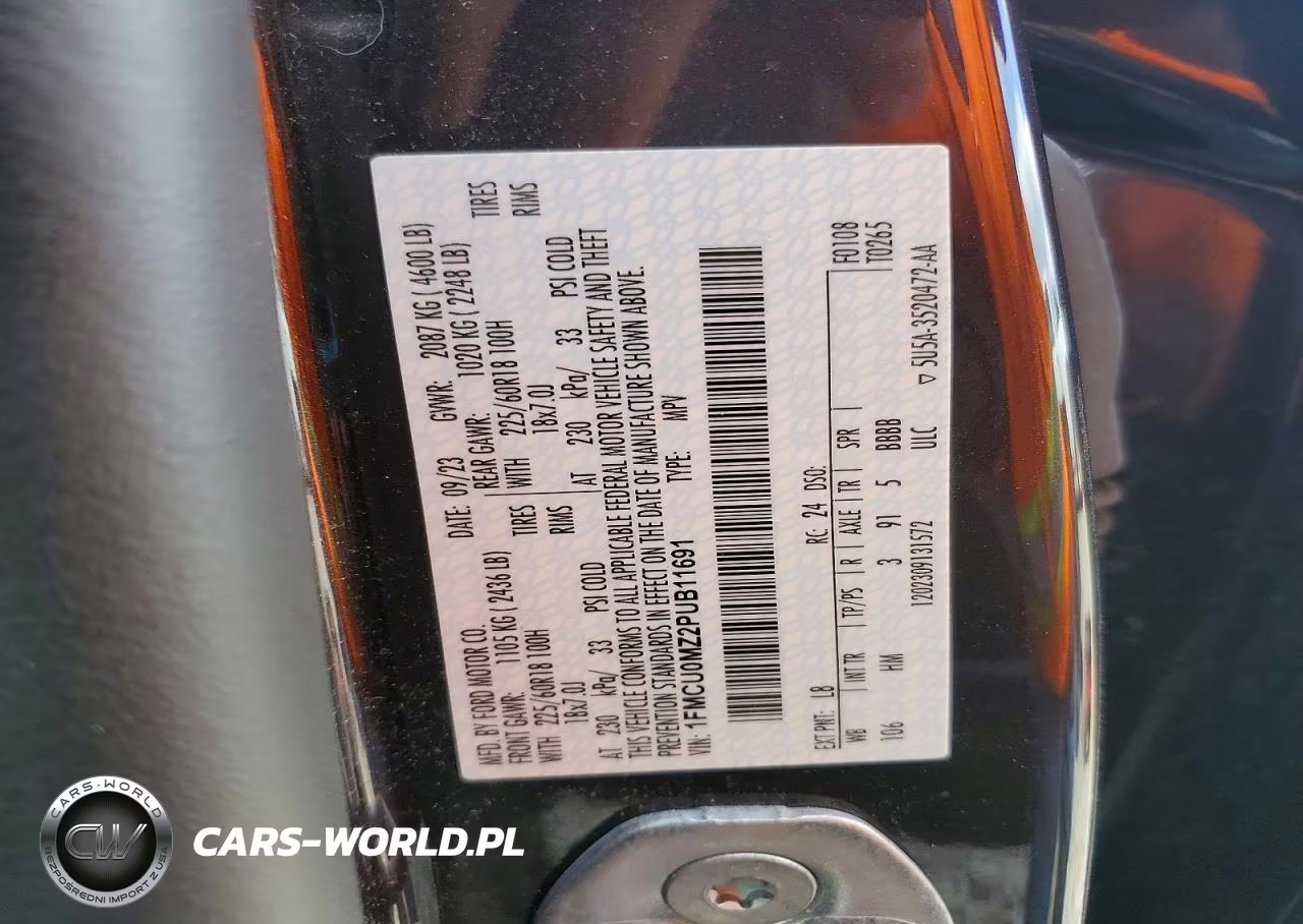 2023 Ford Escape St Line VIN:1FMCU0MZ2PUB11691 - 14