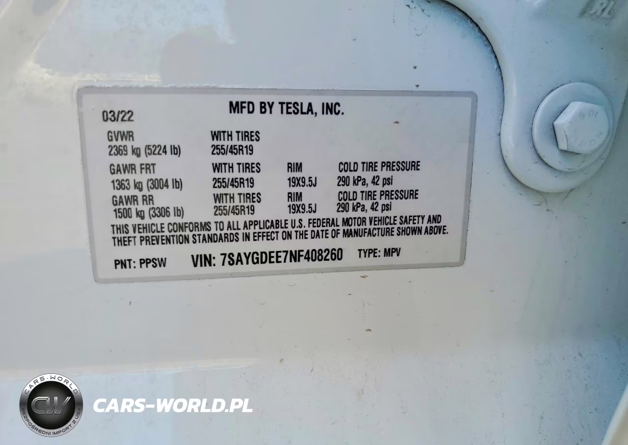 2022 Tesla Model Y VIN:7SAYGDEE7NF408260 - 14