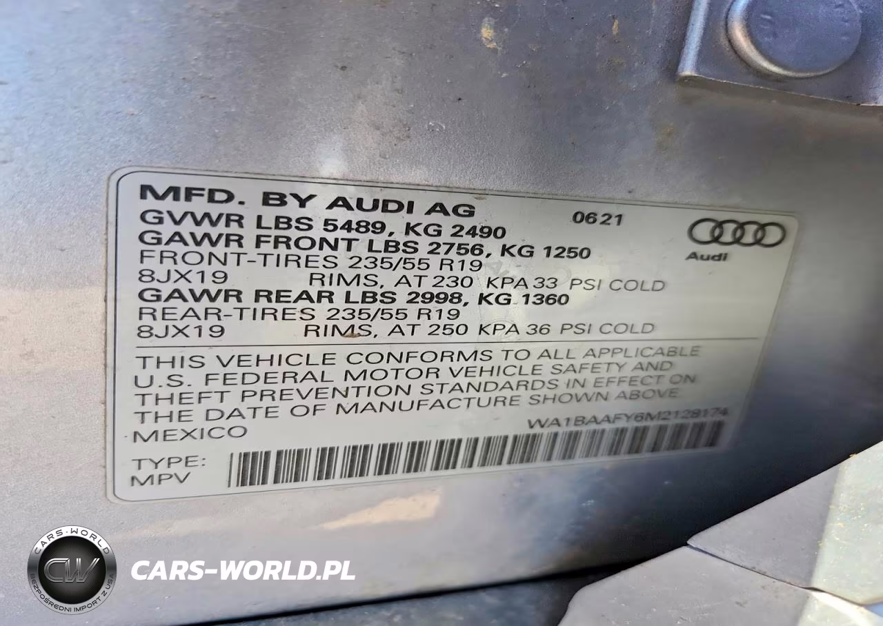 2021 Audi Q5 VIN:WA1BAAFY6M2128174 - 14