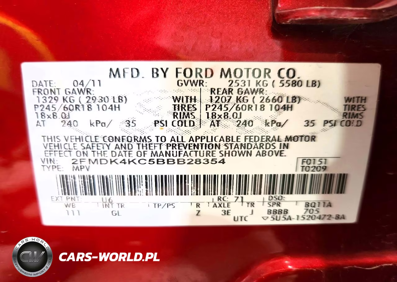 2011 Ford Edge Limited VIN:2FMDK4KC5BBB28354 - 12