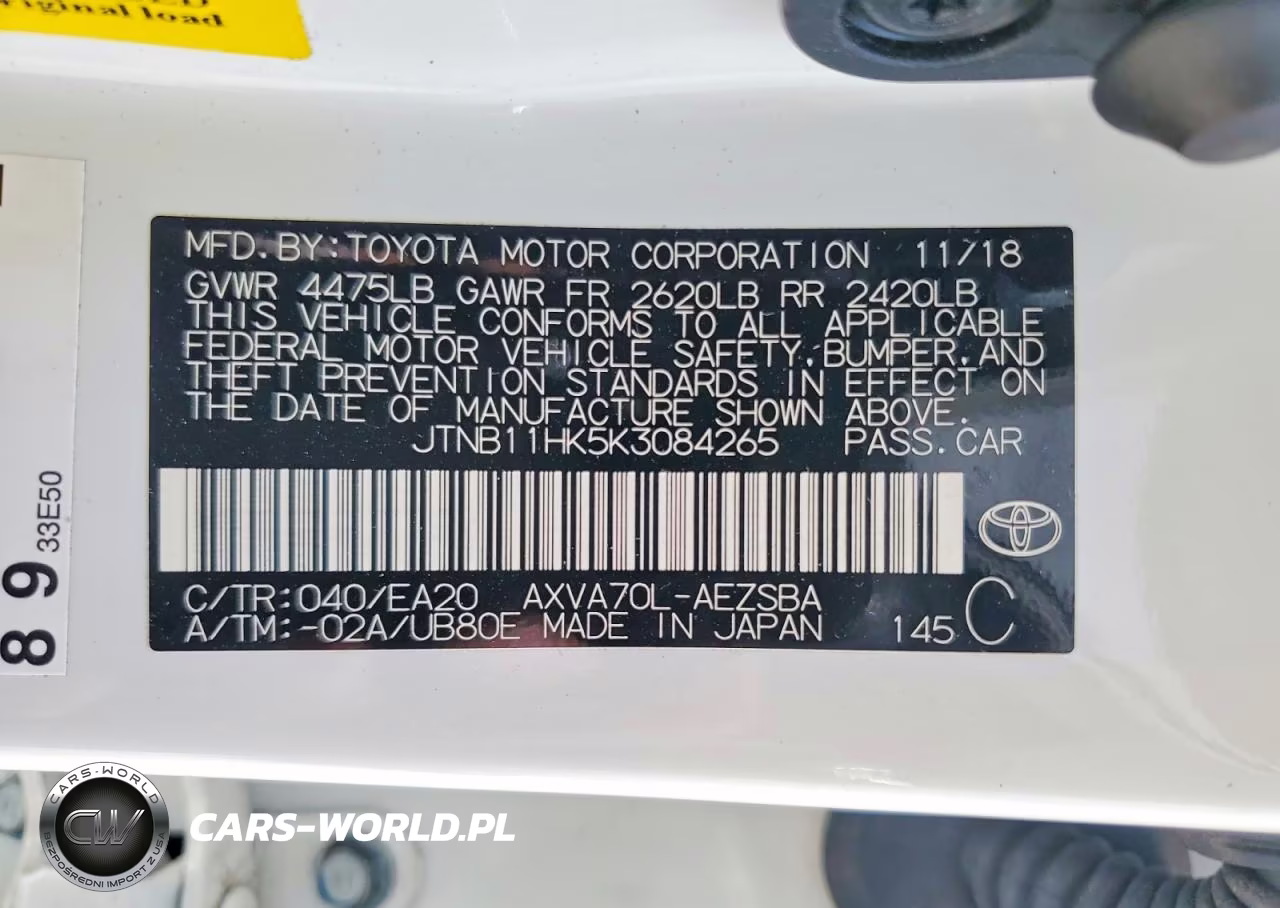 2019 Toyota Camry Se VIN:JTNB11HK5K3084265 - 13