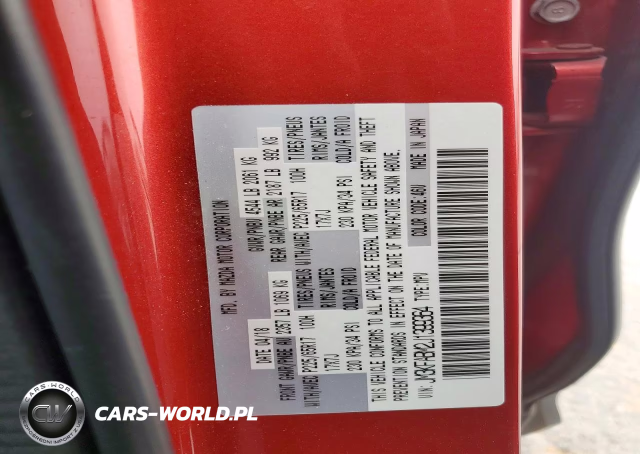 2018 Mazda Cx-5 Sport VIN:JM3KFABM2J1399364 - 12